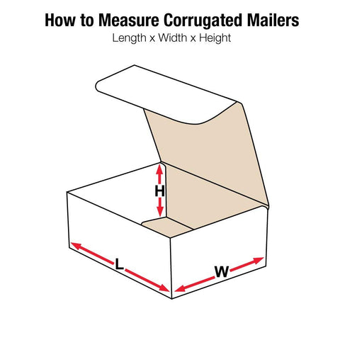Aviditi M431 Crush Proof Corrugated Mailer, 4" Length x 3" Width x 1" Height, Oyster White (Bundle of 50)