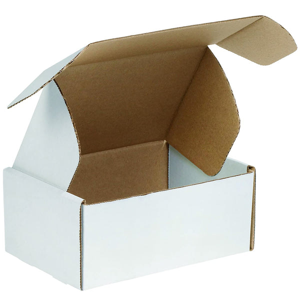 Aviditi White Deluxe Literature Mailing Boxes, 9 x 6 1/4 x 4 Inches, Pack of 50, Crush-Proof, for Shipping, Mailing and Storing