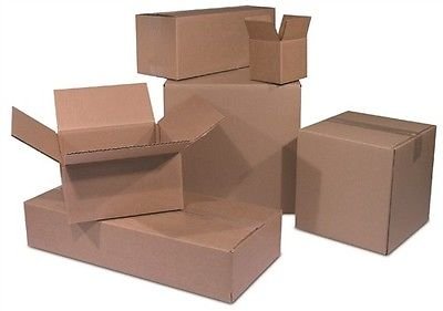 50 7x7x6 Cardboard Shipping Boxes Corrugated Cartons