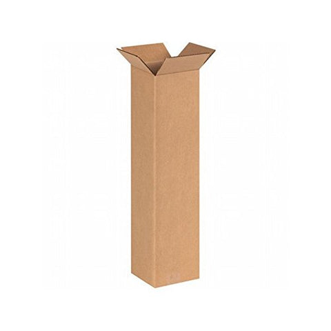 Box Packaging Tall Corrugated Box, Kraft - Bundle of 25