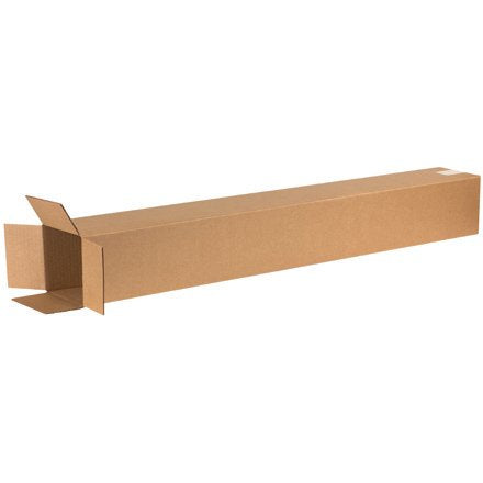 Aviditi 6648 Tall Corrugated Box, 6" Length x 6" Width x 48" Height, Kraft (Bundle of 25)