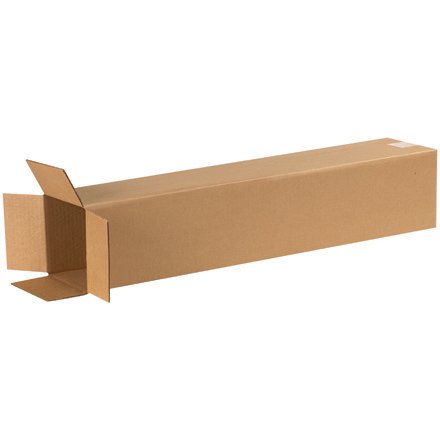 Aviditi 6630 Single-Wall Tall Corrugated Box, 6" Length x 6" Width x 30" Height, Kraft (Bundle of 25)