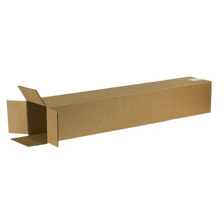 Aviditi 6638 Tall Corrugated Box, 6" Length x 6" Width x 38" Height, Kraft (Bundle of 25)