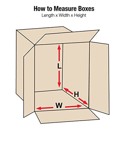 Aviditi 12109100PK Corrugated Boxes, 12" L x 10" W x 9" H, Kraft (Pack of 100)