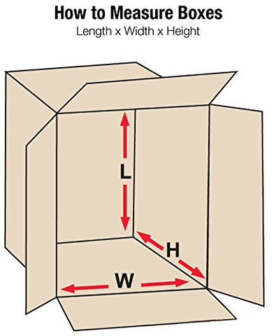 Aviditi 16106 Corrugated Box, 16" Length x 10" Width x 6" Height, Kraft