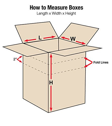 Aviditi MD11812100PK Multi-Depth Corrugated Boxes, 11 1/4" L x 8 3/4" W x 12" H, Kraft (Pack of 100)