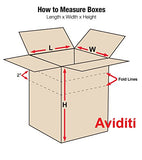 Aviditi MD181212 Multi-Depth Corrugated Box, 18" Length x 12" Width x 12" Height, Kraft (Bundle of 25)