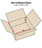 Aviditi 20124 Flat Corrugated Box, 20" Length x 12" Width x 4" Height, Kraft (Bundle of 25)