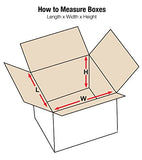 Aviditi 888W Corrugated Box, 8" Length x 8" Width x 8" Height, Oyster White (Bundle of 25)