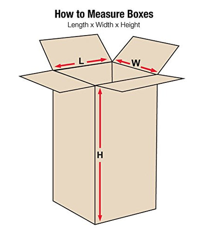 Aviditi 8816 Single-Wall Tall Corrugated Box, 8" Length x 8" Width x 16" Height, Kraft (Bundle of 25)