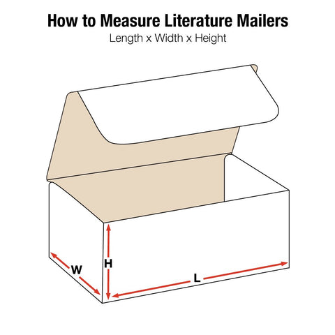 Aviditi M1294 Corrugated Literature Mailer, 12-1/8" Length x 9-1/4" Width x 4" Height, Oyster White (Bundle of 50)