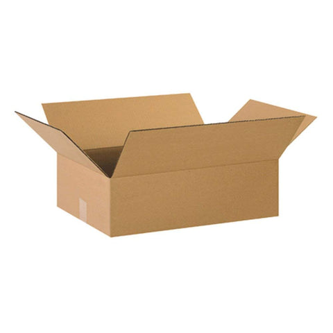 Aviditi 22146 Flat Corrugated Box, 22" Length x 14" Width x 6" Height, Kraft (Bundle of 20)