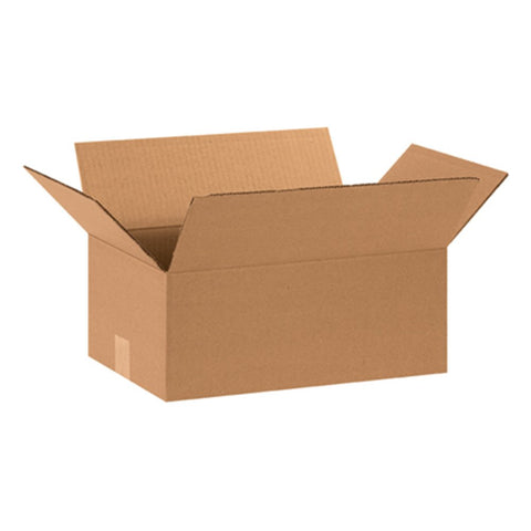 Aviditi 15106 Corrugated Box, 15" Length x 10" Width x 6" Height, Kraft (Bundle of 25)