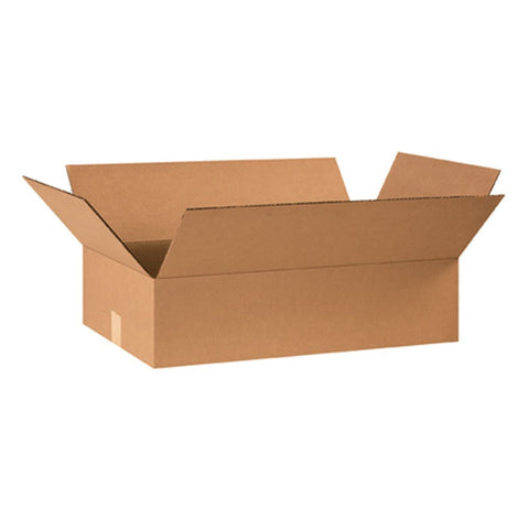 Aviditi 24146 Flat Corrugated Cardboard Box 24" L x 14" W x 6" H, Kraft, for Shipping, Packing and Moving (Pack of 25)