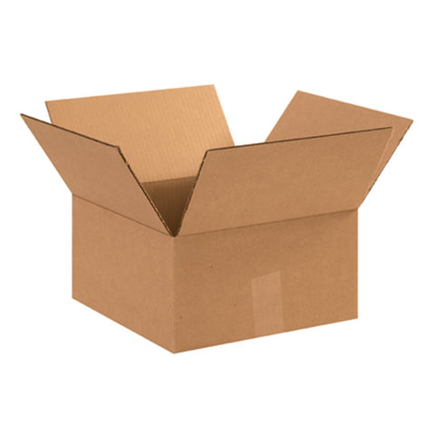 Aviditi 12126 Corrugated Box, 12" Length x 12" Width x 6" Height, Kraft (Bundle of 25)