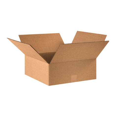 Aviditi 16166 Corrugated Box, 16" Length x 16" Width x 6" Height, Kraft (Bundle of 25)