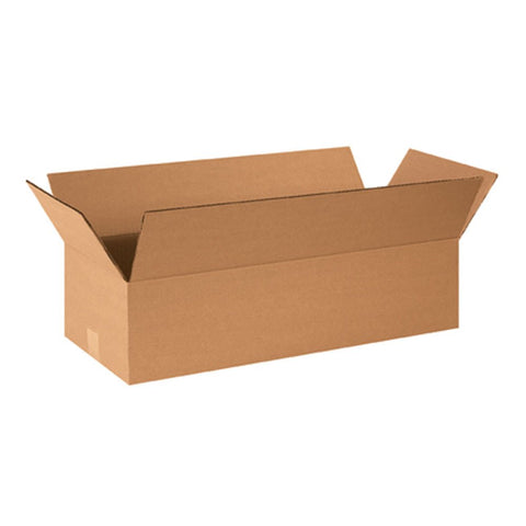 Aviditi 24106 Flat Corrugated Box, 24" Length x 10" Width x 6" Height, Kraft (Bundle of 25)