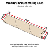 Aviditi S2015K Crimped End Mailing Tubes, 2" x 15", Kraft (Pack of 50)