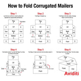 Select a Size: Aviditi Corrugated Mailers