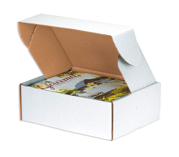 Aviditi MFL1184 Corrugated Deluxe Literature Mailer, 11-1/8" Length x 8-3/4" Width x 4" Height, Oyster White (Bundle of 50)
