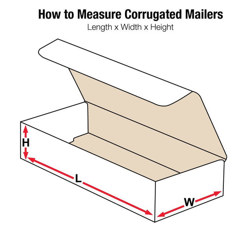 Aviditi M942 Corrugated Mailers, 9" x 4" x 2", Oyster White (Pack of 50)