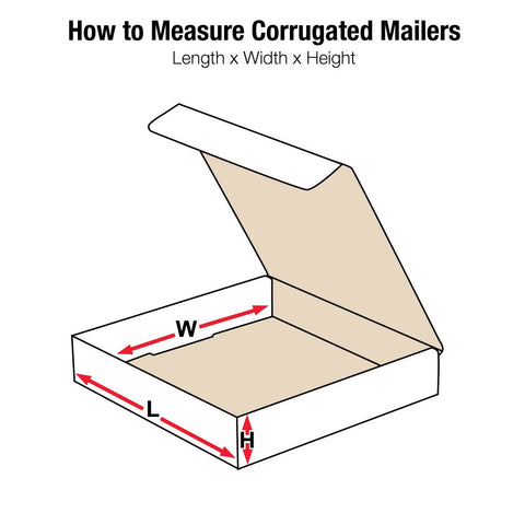 Aviditi M1183 Corrugated Literature Mailer, 11-1/8" Length x 8-3/4" Width x 3" Height, Oyster White (Bundle of 50)