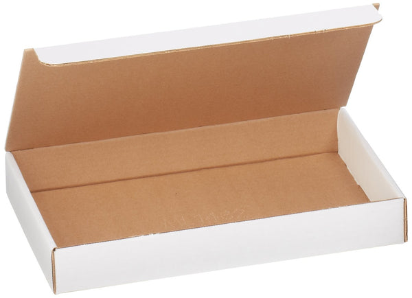 Aviditi ML1482 Corrugated Literature Mailer, 14-1/8" Length x 8-3/4" Width x 2" Height, Oyster White (Bundle of 50)