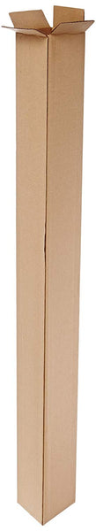 Aviditi 4448 Tall Corrugated Box, 4" Length x 4" Width x 48" Height, Kraft (Bundle of 25)