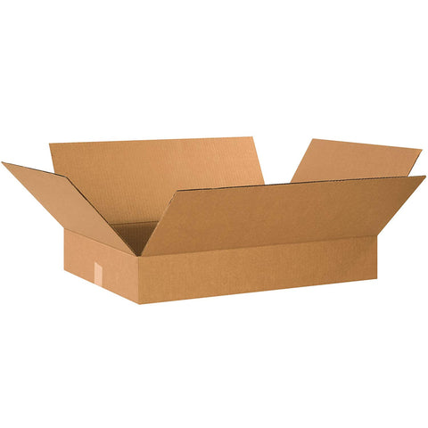 Aviditi 2216450PK Flat Corrugated Boxes, 22" L x 16" W x 14" H, Kraft (Pack of 50)