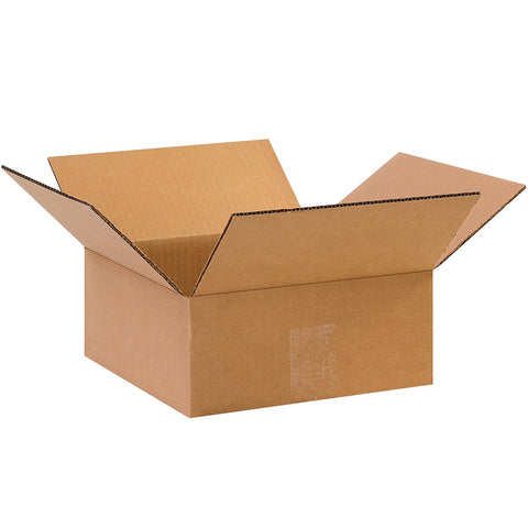 Aviditi 662100PK Flat Corrugated Boxes, 6" L x 6" W x 2" H, Kraft (Pack of 100)