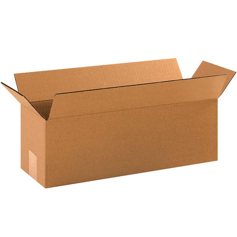 Aviditi 1866100PK Long Corrugated Boxes, 18" L x 6" W x 6" H, Kraft (Pack of 100)