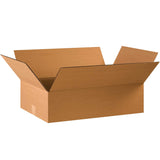 BOX USA B22126 Flat Corrugated Boxes, 22" x 12" x 6", Kraft (Pack of 25)