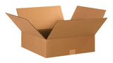 Aviditi 15155 Flat Corrugated Box, 15" Length x 15" Width x 5" Height, Kraft (Bundle of 25)