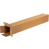 Aviditi 4430100PK Tall Corrugated Boxes, 4" L x 4" W x 30" H, Kraft (Pack of 100)