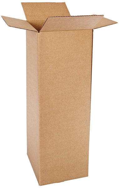 Aviditi 8824 Tall Corrugated Box, 8" Length x 8" Width x 24" Height, Kraft (Bundle of 25)