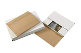 Aviditi M1081 Corrugated Easy-Fold Mailer, 10-1/4" Length x 8-1/4" Width x 1-1/4" Height, White (Bundle of 50)