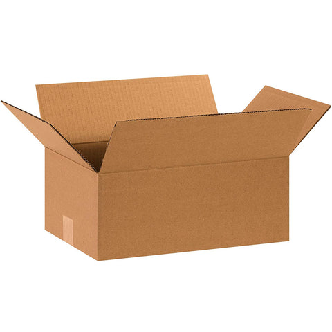 Aviditi 15106100PK Corrugated Boxes, 15" L x 10" W x 6" H, Kraft (Pack of 100)