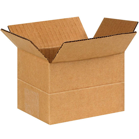 Aviditi MD644100PK Multi-Depth Corrugated Boxes, 6" L x 4" W x 4" H, Kraft (Pack of 100)