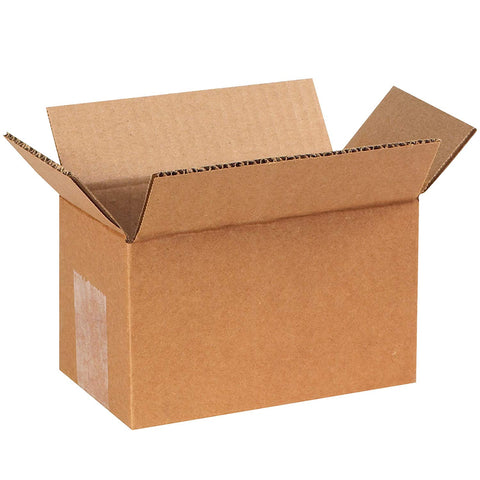 Aviditi 744100PK Corrugated Boxes, 7" L x 4" W x 4" H, Kraft (Pack of 100)