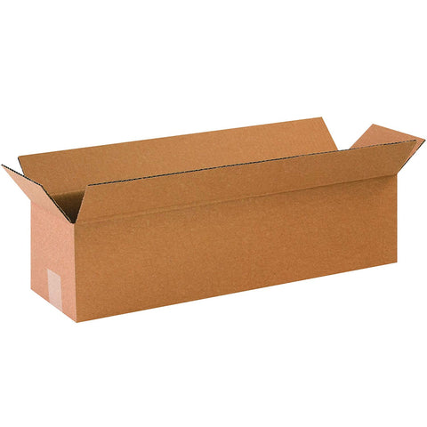 Aviditi 2466100PK Long Corrugated Boxes, 24" L x 6" W x 6" H, Kraft (Pack of 100)