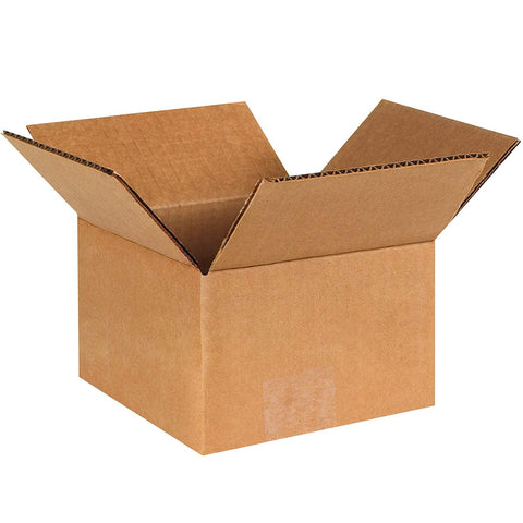 Aviditi 664100PK Corrugated Boxes, 6" L x 6" W x 4" H, Kraft (Pack of 100)