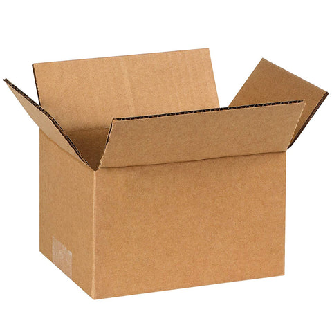 Aviditi 754100PK Corrugated Boxes, 7" L x 5" W x 4" H, Kraft (Pack of 100)