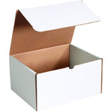 Boxes Fast BFM1186 Corrugated Cardboard Literature Mailers, 11 1/8 x 8 3/4 x 6 Inches, Tuck Top One-Piece, Die-Cut Shipping Boxes, Large White Mailing Boxes (Pack of 50)