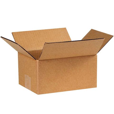 Aviditi 864100PK Corrugated Boxes, 8" L x 6" W x 4" H, Kraft (Pack of 100)