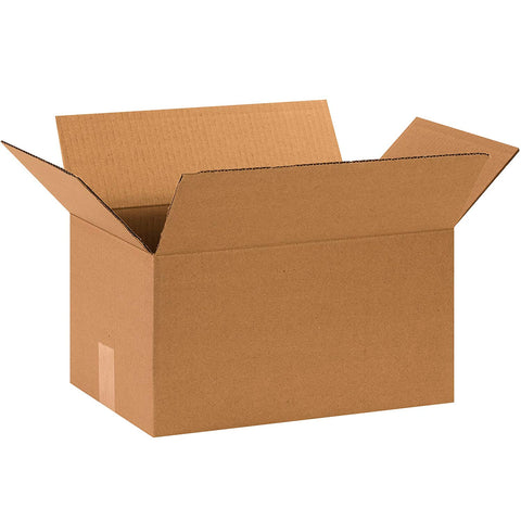 Aviditi 15108100PK Corrugated Boxes, 15" L x 10" W x 8" H, Kraft (Pack of 100)