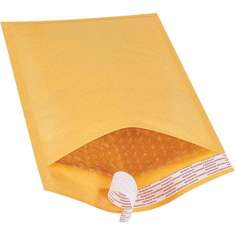 Aviditi B854SS Paper #1 Self-Seal Bubble Lining Mailer, 12" Length x 7-1/4" Width, Kraft (Case of 100)